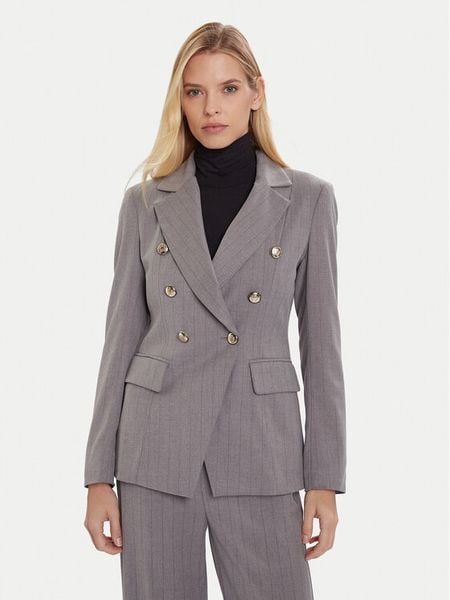 Maryley Marynarka 25IB139/M17 Szary Regular Fit. Szare marynarki i żakiety damskie Maryley, bez wzorów, z syntetyku, bez kołnierzyka, bez ramiączek. Za 789.99 zł.