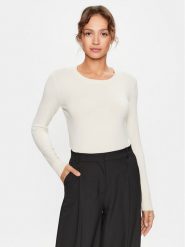 Sisley Sweter 14ETM100F Beżowy Regular Fit. Brązowe swetry nierozpinane damskie Sisley, xl, bez wzorów, z wiskozy, bez kołnierzyka, bez ramiączek. Za 259.99 zł.