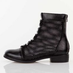 Czarne wiosenne ażurowe botki damskie Jezzi Asa62-130. Czarne botki damskie Jezzi, na jesień, w ażurowe wzory, z jeansu, boho, bez obcasa, na obcasie, bez zapięcia. Za 259.00 zł.