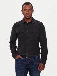 G-Star Raw Koszula Marine D24963-D454 Czarny Slim Fit. Czarne koszule męskie G-Star Raw, m, bez wzorów, z bawełny, marine, bez kołnierzyka, bez ramiączek. Za 419.99 zł.