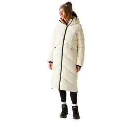 Kurtka Damska Ujeane Padded Jacket. Białe kurtki sportowe damskie Regatta, m, bez wzorów, z materiału, bez ramiączek, z kapturem, trekkingowe. Za 177.99 zł.