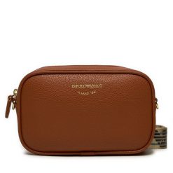 Torebka Emporio Armani. Brązowe listonoszki damskie Emporio Armani, bez wzorów, bez dodatków. Za 509.99 zł.