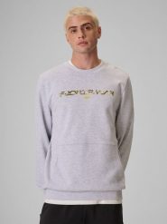 4F Bluza dresowa regular bez kaptura męska - szara XXL. Szare bluzy męskie 4F, m, bez wzorów, z dresówki, bez ramiączek, bez kaptura. Za 159.99 zł.