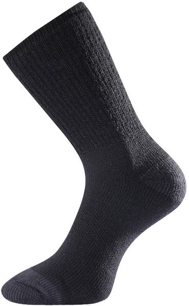 Skarpety merino HTV. Czarne skarpetki damskie LASTING, bez wzorów, z elastanu. Za 38.00 zł.