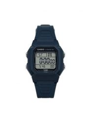 Casio Zegarek Digital W-800H-2AVES Granatowy. Niebieskie, cyfrowe zegarki męskie Casio, bez wzorów. Za 159.99 zł.