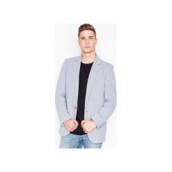 Marynarka V027 Szary. Szare garnitury męskie Visent, m, bez wzorów, bez kołnierzyka, bez ramiączek. Za 159.00 zł.