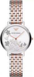 Zegarek Emporio Armani Kappa Zegarek damski srebrna tarcza 32 mm (AR11113). Szare zegarki damskie Emporio Armani, srebrne. Za 427.99 zł.