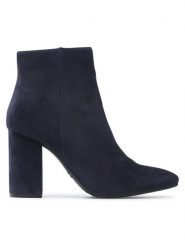 Jenny Fairy Botki LS5580-01 Granatowy. Niebieskie botki damskie Jenny Fairy, bez wzorów, z materiału, bez obcasa, na słupku, bez zapięcia. Za 119.99 zł.
