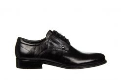 Półbuty John Doubare QA526-C6-A78 Black 104238, Czarny, Skóra naturalna - 41. Czarne półbuty męskie John Doubare, bez wzorów, ze skóry, bez obcasa, bez zapięcia. W wyprzedaży za 494.10 zł.