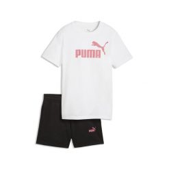 Młodzieżowy zestaw Essentials z koszulką i szortami z logo No.1 PUMA. Biała bluzki damskie Puma, m, bez wzorów, z gumy, młodzieżowe, bez kołnierzyka, bez ramiączek. Za 169.00 zł.