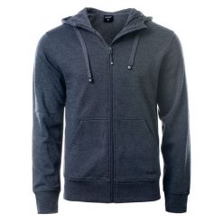 Bluza męska z kapturem Hi-Tec Silian II - ciemnoszara, Rozmiar M. Szare bluzy męskie Hi-tec, m, bez wzorów, z polaru, z kapturem. Za 104.99 zł.
