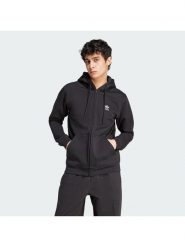 Adidas Bluza Trefoil Essentials IW5791 Czarny Regular Fit. Czarne bluzy męskie Adidas, m, bez wzorów, z syntetyku, bez ramiączek, bez kaptura. Za 279.99 zł.