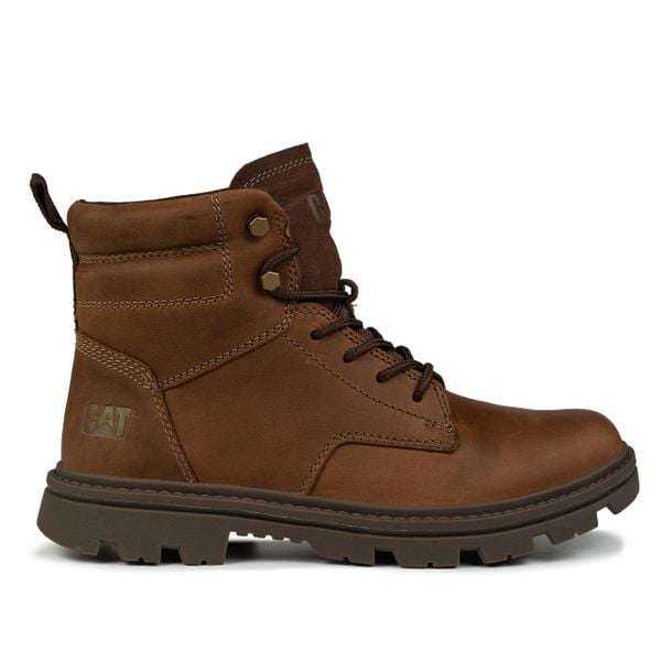 Buty męskie zimowe Caterpillar PRACTITIONER MID. Brązowe buty sportowe męskie CATERPILLAR, na zimę, bez wzorów, bez zapięcia, trekkingowe. W wyprzedaży za 399.00 zł.