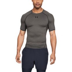 Under Armour Armour Compression Koszulka Szary. Szare t-shirty męskie Under Armour, l, bez wzorów, z elastanu, bez kołnierzyka, bez ramiączek. Za 137.95 zł.
