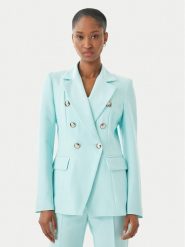 Maryley Marynarka 26EB139/43AC Turkusowy Regular Fit. Niebieskie marynarki i żakiety damskie Maryley, bez wzorów, z syntetyku, bez kołnierzyka, bez ramiączek. Za 579.99 zł.