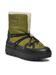 Tommy Hilfiger Śniegowce Tommy Essential Snowboot FW0FW07504 Zielony. Zielone śniegowce damskie Tommy Hilfiger, z materiału, bez zapięcia. Za 369.99 zł.