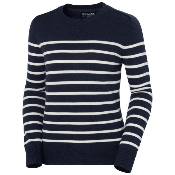 Damski sweter z wełny Helly Hansen. Niebieskie swetry nierozpinane damskie Helly Hansen, na zimę, bez wzorów, z wełny, sportowe, bez kołnierzyka, bez ramiączek. Za 674.00 zł.