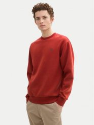 Tom Tailor Denim Bluza 1043701 Czerwony Regular Fit. Czerwone bluzy męskie TOM TAILOR DENIM, l, bez wzorów, z bawełny, bez ramiączek, bez kaptura. Za 89.99 zł.