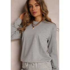 Szara Bluza Sofaris. Szare bluzy damskie Renee, l, bez wzorów, z bawełny, casualowe, bez ramiączek, bez kaptura. Za 24.99 zł.