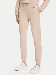 EA7 Emporio Armani Spodnie dresowe 7W000461 AF13135 U1046 Beżowy Regular Fit. Brązowe spodnie dresowe damskie EA7 Emporio Armani, bez wzorów, z bawełny. Za 329.99 zł.