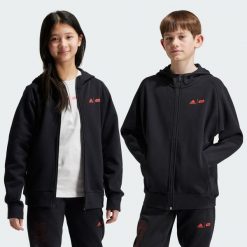 Bluza z kapturem Star Wars adidas Z.N.E. Full-Zip. Czarne bluzy damskie Adidas, bez wzorów, retro, bez ramiączek, z kapturem. Za 379.00 zł.