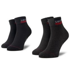 Skarpety krótkie Levi's®. Czarne skarpetki damskie bez wzorów. Za 49.99 zł.