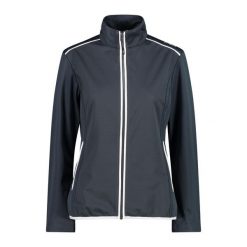 Kurtka damska CMP. Szare kurtki sportowe damskie CMP, bez wzorów, z puchu, bez ramiączek, bez kaptura, trekkingowe. Za 356.00 zł.