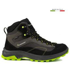 Buty męskie trekkingowe wodoodporne Garsport AVERAU MID WP. Czarne trekkingi męskie GARSPORT, z materiału, przed kostkę, bez zapięcia. Za 268.00 zł.