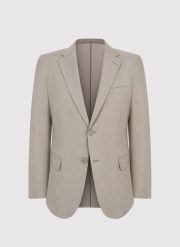 PAKO LORENTE – Beżowa marynarka męska. Brązowe garnitury męskie Pako Lorente, m, bez wzorów, z elastanu, casualowe. Za 349.99 zł.