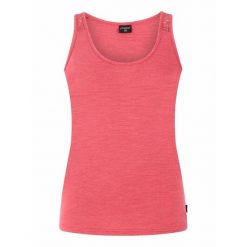 Damski tank top Protest Prtimpulse. Czerwone topy damskie Protest, bez wzorów, bez kołnierzyka, bez ramiączek. Za 152.50 zł.