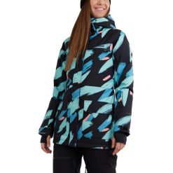 Kurtka narciarska damska Fundango Poplar. Czarne kurtki sportowe damskie FUNDANGO, na zimę, xs, bez wzorów, bez ramiączek, bez kaptura, narciarskie. Za 629.90 zł.