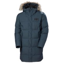 Parka Helly Hansen Alby. Niebieskie parki męskie Helly Hansen, l, bez wzorów, z futra, bez kołnierzyka, bez kaptura. Za 1,288.00 zł.