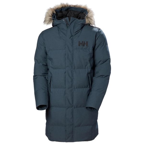 Parka Helly Hansen Alby. Niebieskie parki męskie Helly Hansen, l, bez wzorów, z futra, bez kołnierzyka, bez kaptura. Za 1,264.00 zł.