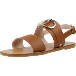 Sandały LIU-JO SA4123 P010 SABA Brązowy. Brązowe sandały damskie Liu Jo, bez wzorów, ze skóry, bez obcasa, bez zapięcia. Za 453.99 zł.