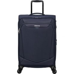 Walizka na 4 kółkach American Tourister Summerride M EXP TSA. Niebieskie walizki damskie American Tourister, bez wzorów. Za 524.40 zł.