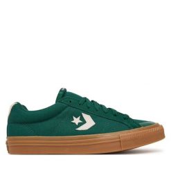Tenisówki Converse. Zielone trampki męskie Converse, bez wzorów, casualowe, bez zapięcia. Za 259.99 zł.