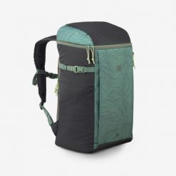 Lodówka-plecak 100 - 30 l. Zielone plecaki męskie QUECHUA, bez wzorów, z materiału, klasyczne. Za 99.99 zł.