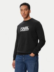 KARL LAGERFELD Bluza 705780 563917 Granatowy Regular Fit. Niebieskie bluzy męskie KARL LAGERFELD, m, bez wzorów, z bawełny, bez ramiączek, bez kaptura. Za 387.99 zł.