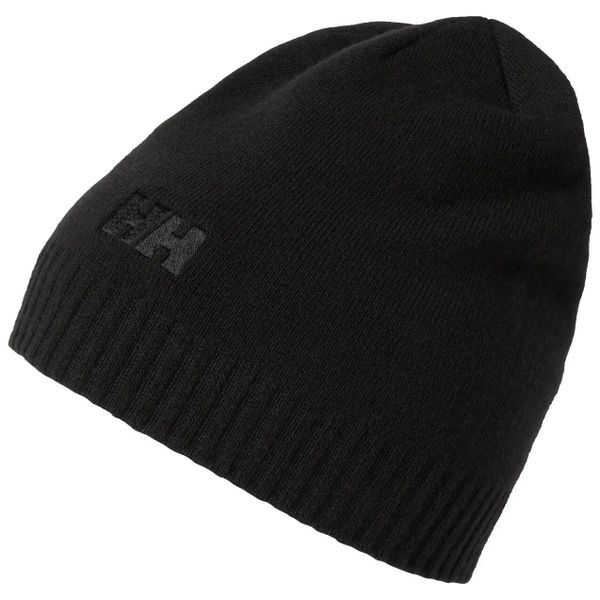 Czapka zimowa dla dorosłych Helly Hansen BRAND BEANIE. Czarne czapki damskie Helly Hansen, na zimę, bez wzorów, z dżerseju, eleganckie. Za 130.45 zł.