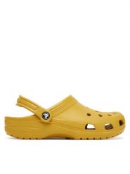 Crocs Klapki Classic Clog 10001 Żółty. Żółte klapki męskie Crocs, bez wzorów, z tworzywa sztucznego, bez zapięcia. Za 139.99 zł.