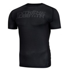 Koszulka Techniczna Sportowa Męska EXTREME HOBBY TRACE. Czarne koszulki sportowe męskie EXTREME HOBBY, m, bez wzorów, z elastanu, bez ramiączek, do biegania. Za 149.00 zł.