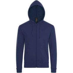 Bluza Z Kapturem Dla Dorosłych Unisex Stone. Niebieskie bluzy męskie SOL'S, m, bez wzorów, bez ramiączek, z kapturem. Za 122.99 zł.
