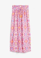 Spódnica maxi z lejącej wiskozy. Czerwone spódnice damskie bonprix, na lato, bez wzorów, z wiskozy, maxi. Za 112.99 zł.