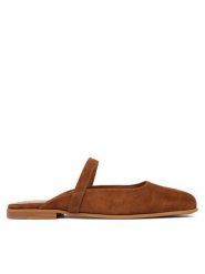 Inuikii Klapki Lazy NY 1014.003.0051.150 Brązowy. Brązowe klapki damskie Inuikii, bez wzorów, ze skóry, bez obcasa, bez zapięcia. Za 969.99 zł.