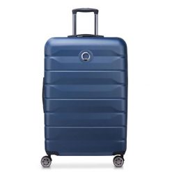 Delsey Air Amour duża niebieska walizka na kółkach 77 cm. Niebieskie walizki męskie DELSEY PARIS, bez wzorów, duże. Za 958.85 zł.