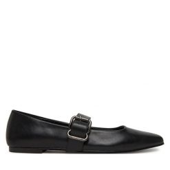 Baleriny REPLAY. Czarne balerinki damskie Replay, bez wzorów, bez obcasa, bez zapięcia. Za 409.99 zł.