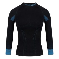 Koszulka Termoaktywna Dla Pań I Panów. Czarne bluzki damskie Alpinus, s, bez wzorów, sportowe, bez kołnierzyka, bez ramiączek. Za 202.99 zł.