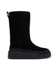 Calvin Klein Śniegowce Flatform Mid Boot Suede Wl HW0HW03181 Czarny. Czarne śniegowce damskie Calvin Klein, ze skóry, bez zapięcia. Za 749.99 zł.