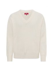 Finshley & Harding London sweter z dzianiny Mężczyźni Bawełna biały, M. Białe swetry męskie Finshley & Harding London, m, bez wzorów, z bawełny, eleganckie, bez kołnierzyka, bez ramiączek. Za 299.95 zł.