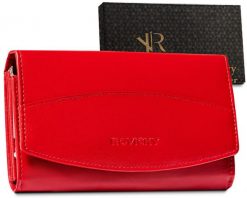 Portfel czerwony Rovicky skórzany [DH] R-RD-36-GCL. Czerwone portfele damskie ROVICKY. Za 85.99 zł.